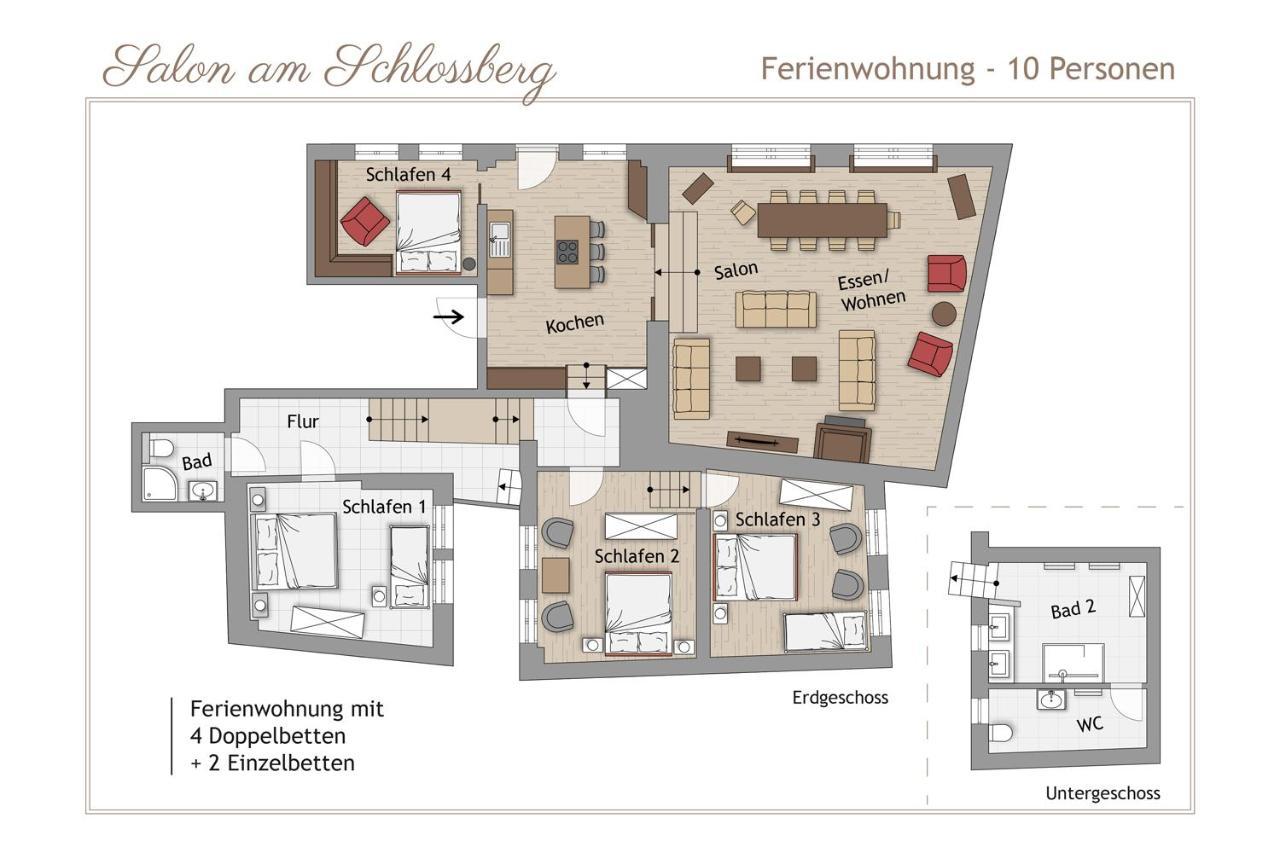 Salon Am Schlossberg 奎德林堡 外观 照片